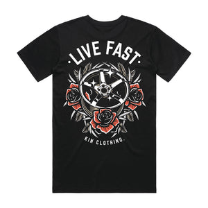 Live Fast Automotive Graphic Tee
